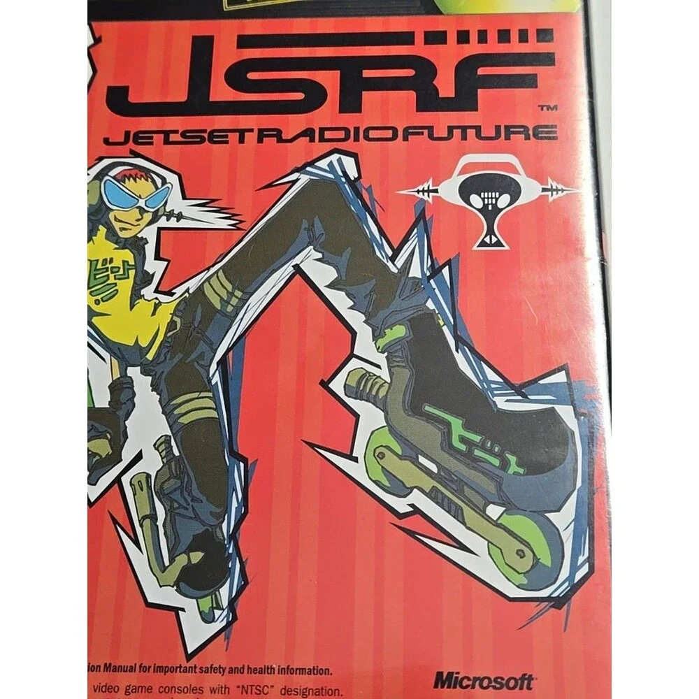 JSRF Jet Set Radio / SEGA GT 2002 (Microsoft Xbox, 2002) Complete With Manuals